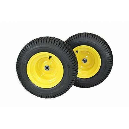 16x6.50-8 Tire Lawn & Garden Mower Tractor Trailer Turf Tires & Wheels Set of 2