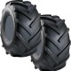 TWO 20/10-8 20x10-8 20x10.00-8 Riding Lawn Mower Go Kart Golf Super LUG Tire