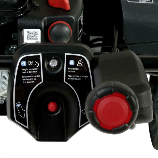 22 in。 208 CC 单级气体扫雪机与电启动具有雪