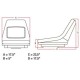 Fits John Deere AM117489 Lawn Mower Seat fits 445, 455, 4010 Compact