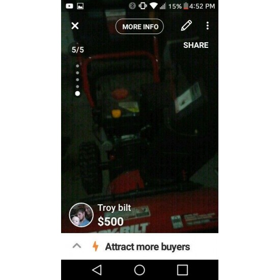 24 在特洛伊螺栓几乎全新吹雪机