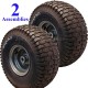 2) 15x6.00-6 15x600-6 15/6.00-6 15/600-6 Lawn Mower Tire Rim Wheel Assembly P34