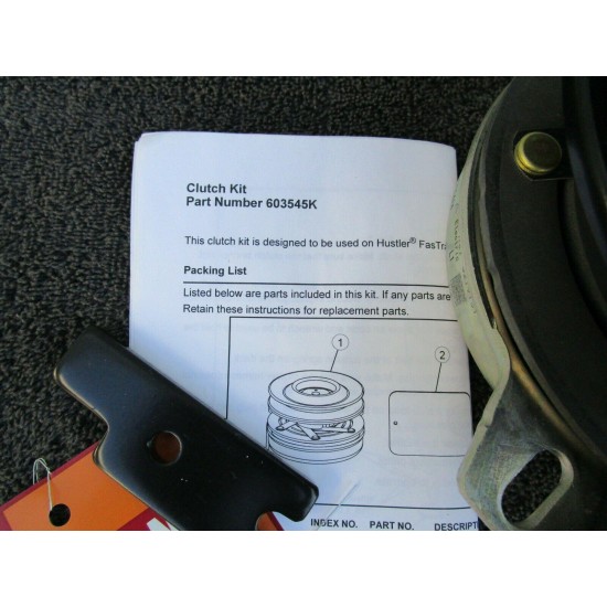 NEW OEM Hustler Lawnmower Clutch Kit 603545K Mini Fastrak SD Trimstar FREE SHIP
