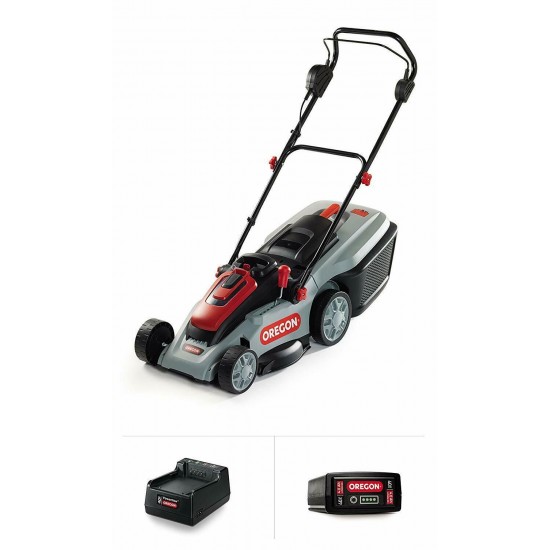 Oregon LM300 Lawn Mower With 4.0 Ah Battery & Standard Charger # 591082