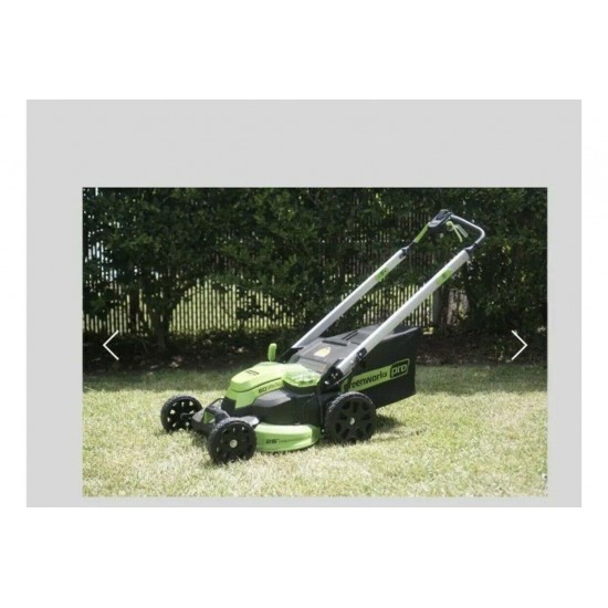 Green Works Pro 25” 60V Cordless Self-Propelled Lawnmower/Two Batteries /Charger