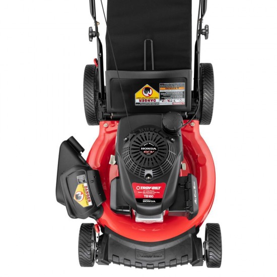 21 in. 160 cc Gas Walk Behind Push Mower with High Rear Wheels and 3in1 Cutting