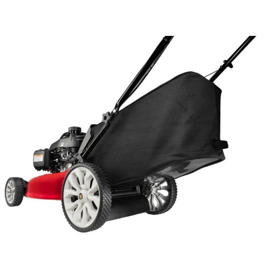 21 in. 160 cc Gas Walk Behind Push Mower with High Rear Wheels and 3in1 Cutting