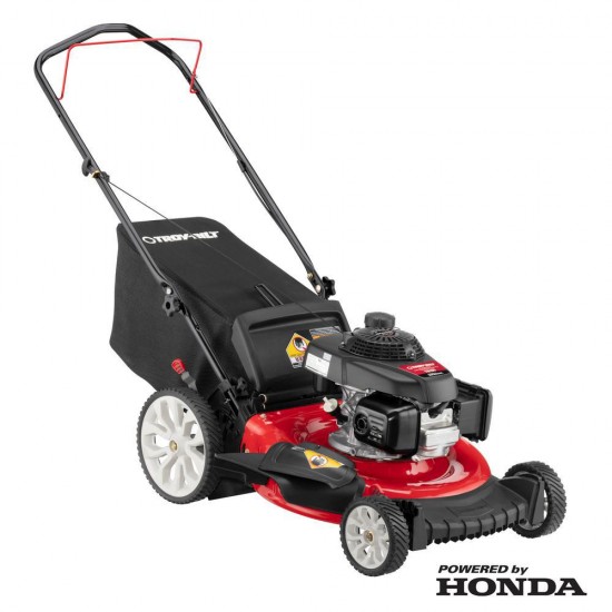 21 in. 160 cc Gas Walk Behind Push Mower with High Rear Wheels and 3in1 Cutting