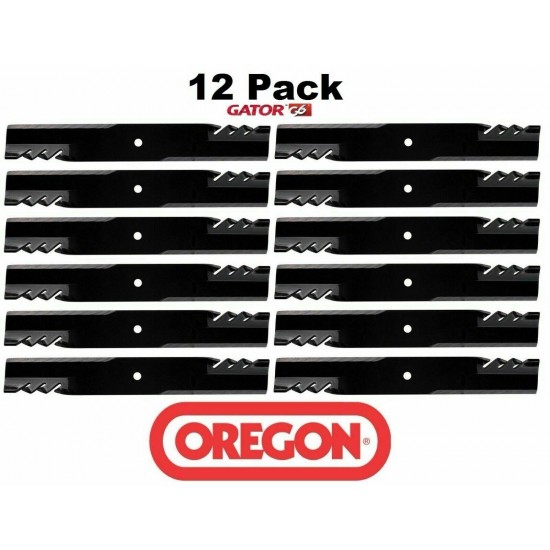 12 Pack Oregon 396-726 G6 Gator Mulcher Mower Blade for Bobcat 32022 112111-02