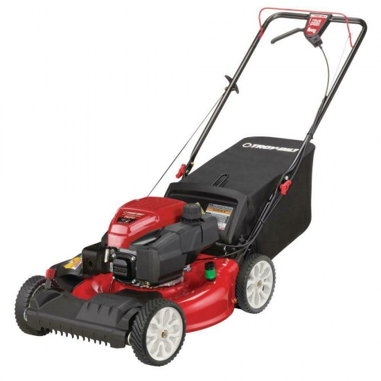 21 in. 159 cc gas walk behind self propelled lawn mower with check don't ch