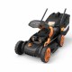 Worx WG779 40 Volt 14 Inch Electric Lawn Mower with Mulching and Intellicut