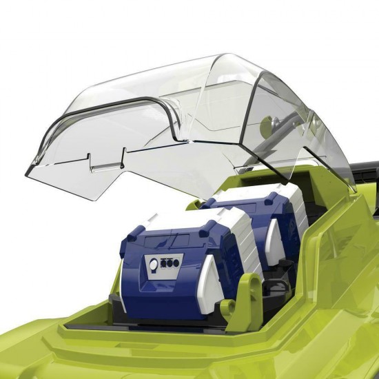 Cordless Electric Walk Behind Push Lawn Mower Kit with 2 Battery Charger 48 Volt