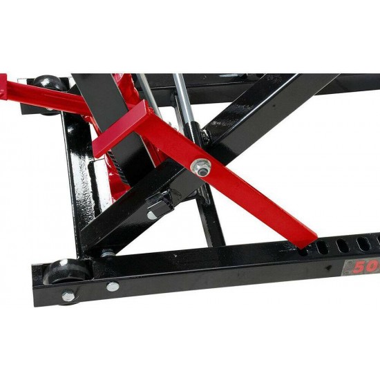 Lawn Mower Jack Lift Heavy 500lb Capacity Hydraulic ATV Zero Turn Riding Tractor