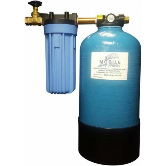 16,000gr Mobile-Soft-Water-Pro-Model-Portable Water Softener with Salt Caddy