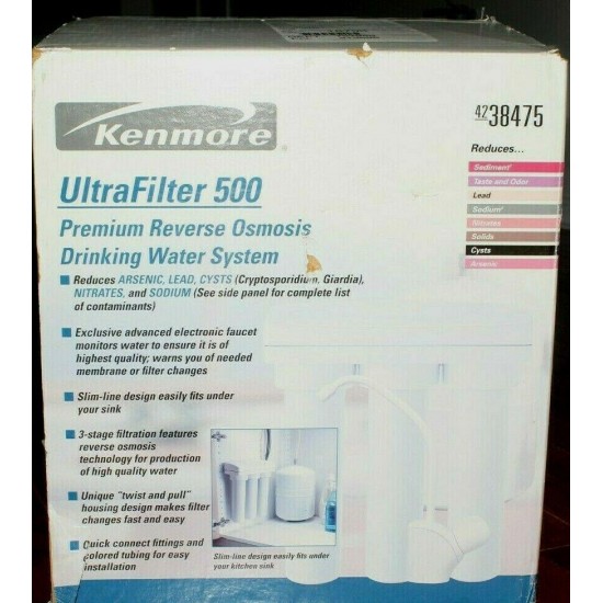 Kenmore UltraFilter 500 Reverse Osmosis Water Filtration System - New Open