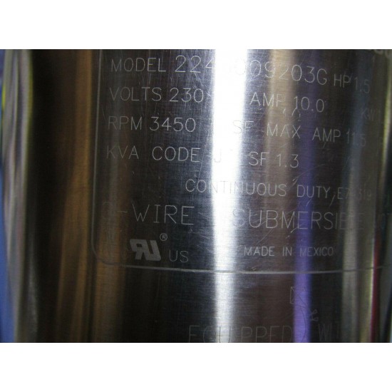 1 – Franklin Electric 2243009203G, 4