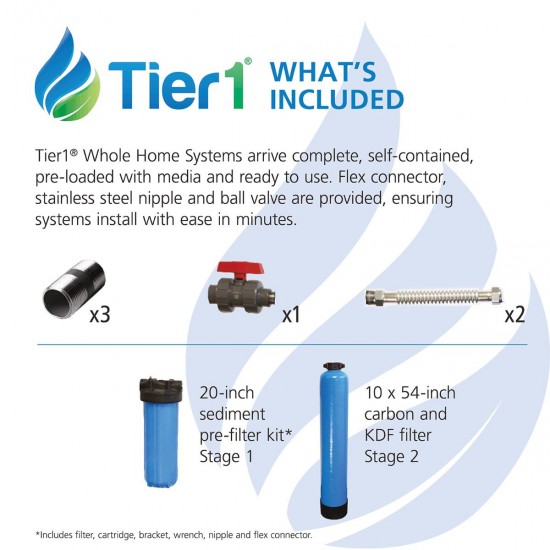 Tier1 Essential Certified Series Whole House Water Filtration System