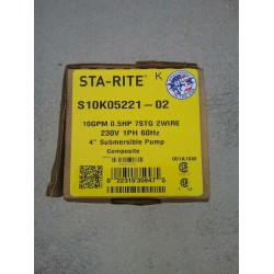 STARITE Submersible Pump  S10K05221-02 1/2 HP  220v