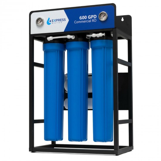 600 GPD Commercial Reverse Osmosis Water Filtration System 5 Stage High Capacity