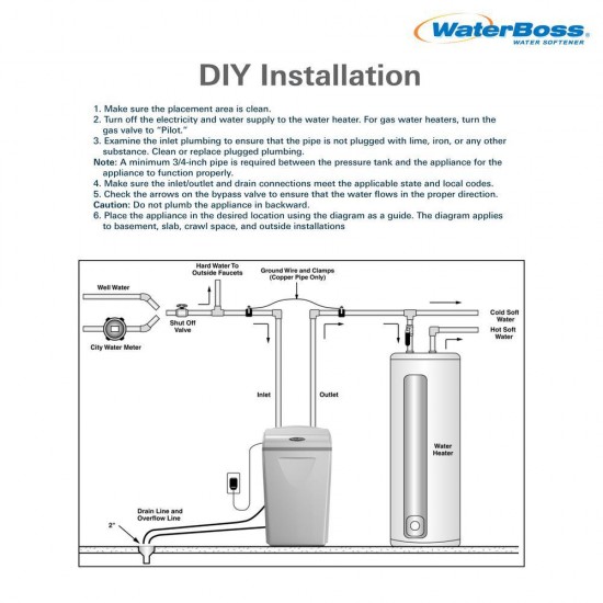 Water Softener System 36,400-Grain Capacity Programmable Indicator Light