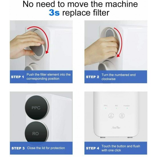 Reverse Osmosis Home Water Filtration System TDS Reduction 400GPD Purifier