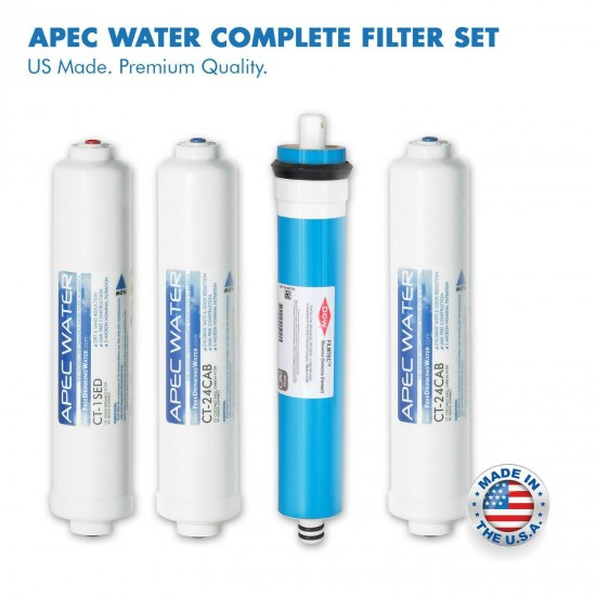 APEC 4 Stage 90 GPD Countertop Reverse Osmosis RO Water Filter System RO-CTOP