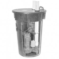 Zoeller 912-0007 Simplex Sewage Package System Pump Poly Foam Basin