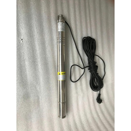 Water Pump Deep Well 180ft 8GPM IP68 220V 370W 50mm Submersible Bore 0.5 HP