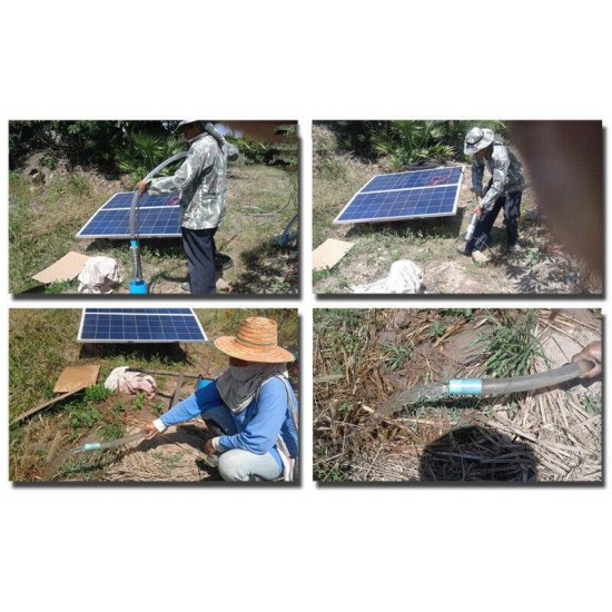 Water Pump Deep Well 180ft 8GPM IP68 220V 370W 50mm Submersible Bore 0.5 HP