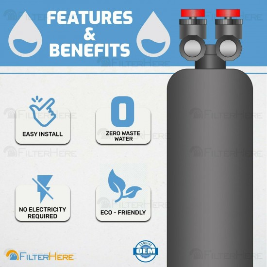 Whole House Home Salt Free Conditioner & Radial Flow Big Blue Filter