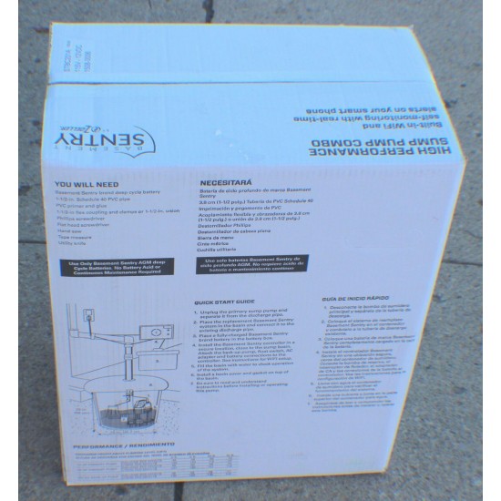 Zoeller Basement Sentry Battery Backup Combo STBC201A - NEW - SEALED