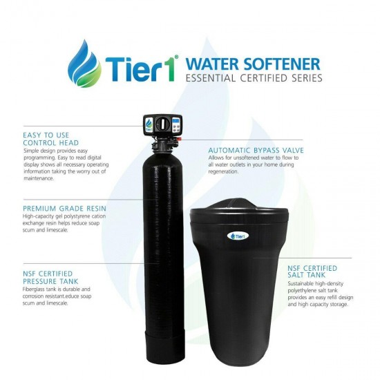 Tier1 Essential Certified Series 48,000 Grain High Efficiency Digital Water Sof