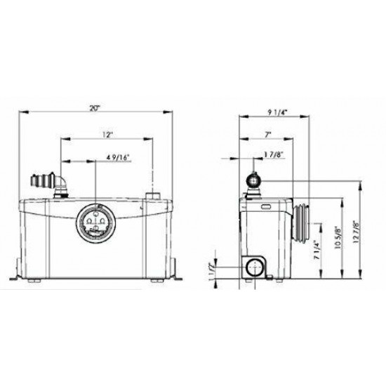 Saniflo SANIPLUS Macerating Toilet Pump 002 Macerator