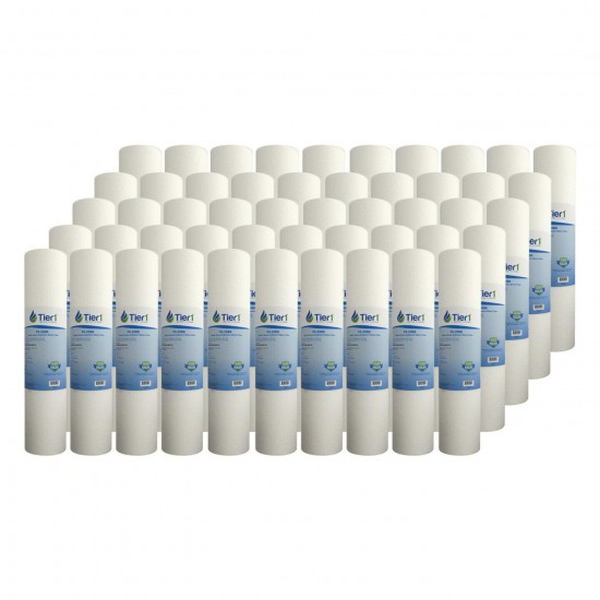 20 x 4.5 Inch 5 Micron DGD-5005-20 Polypropylene Sediment Water Filter 50 Pack
