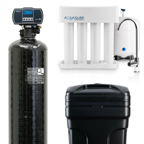 Aquasure Water Softener 48,000 Grain / Reverse Osmosis System - 75 GPD Bundle