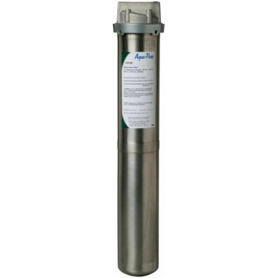 Lot of 2 ~ 3M Aqua-Pure SST2HB Stainless Steel Water Filtration System Housing