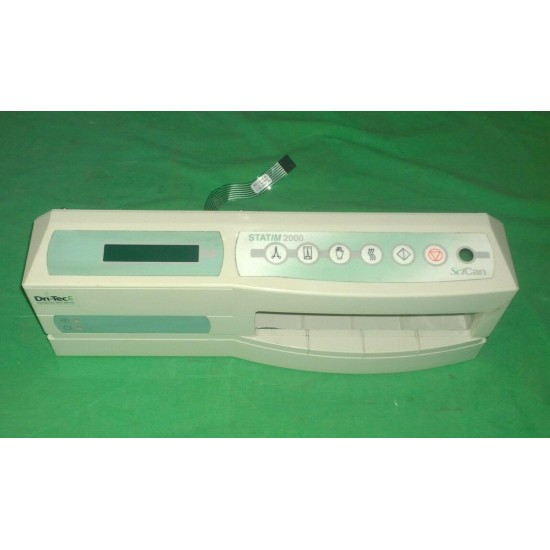 SciCan STATIM 2000 parts front cover with keyboard & LCD display (#3388)
