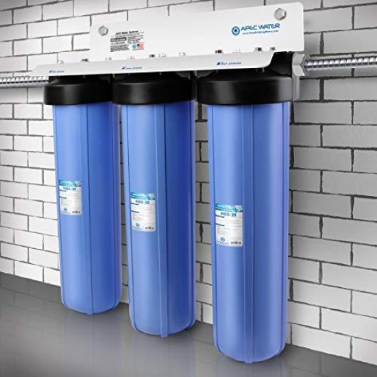 APEC Water Systems 3-Stage Whole House Water Filter System with Sediment, GAC