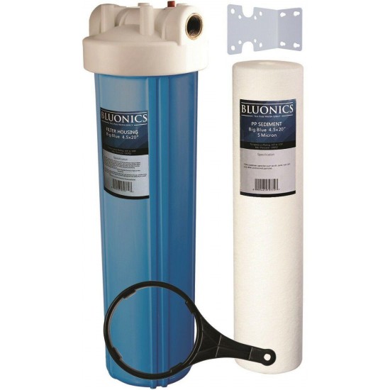 Bluonics 110W UV Ultraviolet Sediment & Carbon Well Water Filter Purifier 24 GPM