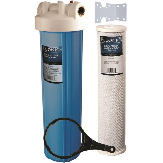 Bluonics 110W UV Ultraviolet Sediment & Carbon Well Water Filter Purifier 24 GPM