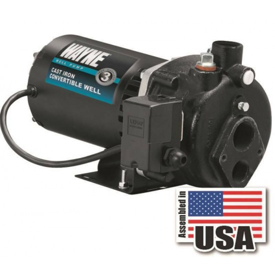 NEW WAYNE CWS50 1/2 HP DEEP WELL JET PUMP 120/240 VOLT NEW USA MADE SALE 6243554
