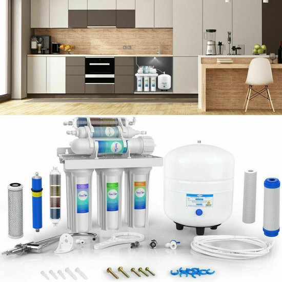 Alkaline Reverse Osmosis Water Filtration System Extra free 10 Replace Filters
