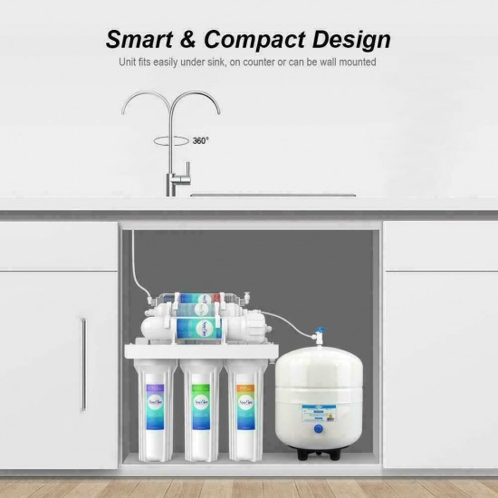 Alkaline Reverse Osmosis Water Filtration System Extra free 10 Replace Filters