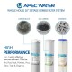 APEC 3 Stage Whole House Water Filter Sediment, GAC Carbon and Carbon Block