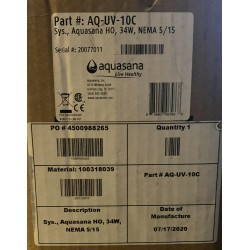 Aquasana UV Filter AQ-UV-10C 10 Gpm NEW OPEN BOX