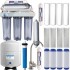 Alkaline Reverse Osmosis Bundle 100GPD Bulk Filters 3 year Supply Brushed Nickel