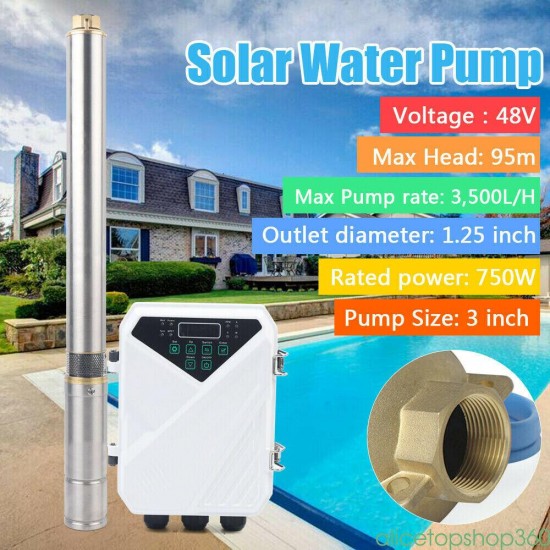 DC 48V 750W High Pressure Solar Water Pump 3