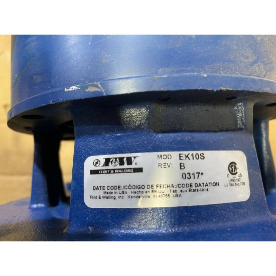 Flint & Walling,Model #EK10S, 1 HP Shallow Well Jet Pump, Made in USA