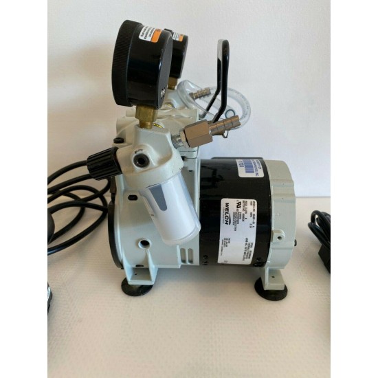 Welch Vacuum 2546B-01 Dry Piston Pump Single Head 115V With Warranty