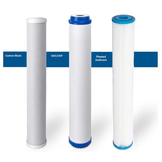 Big Blue Whole House Water Filter System + Sediment|Carbon|KDF85/GAC 4.5